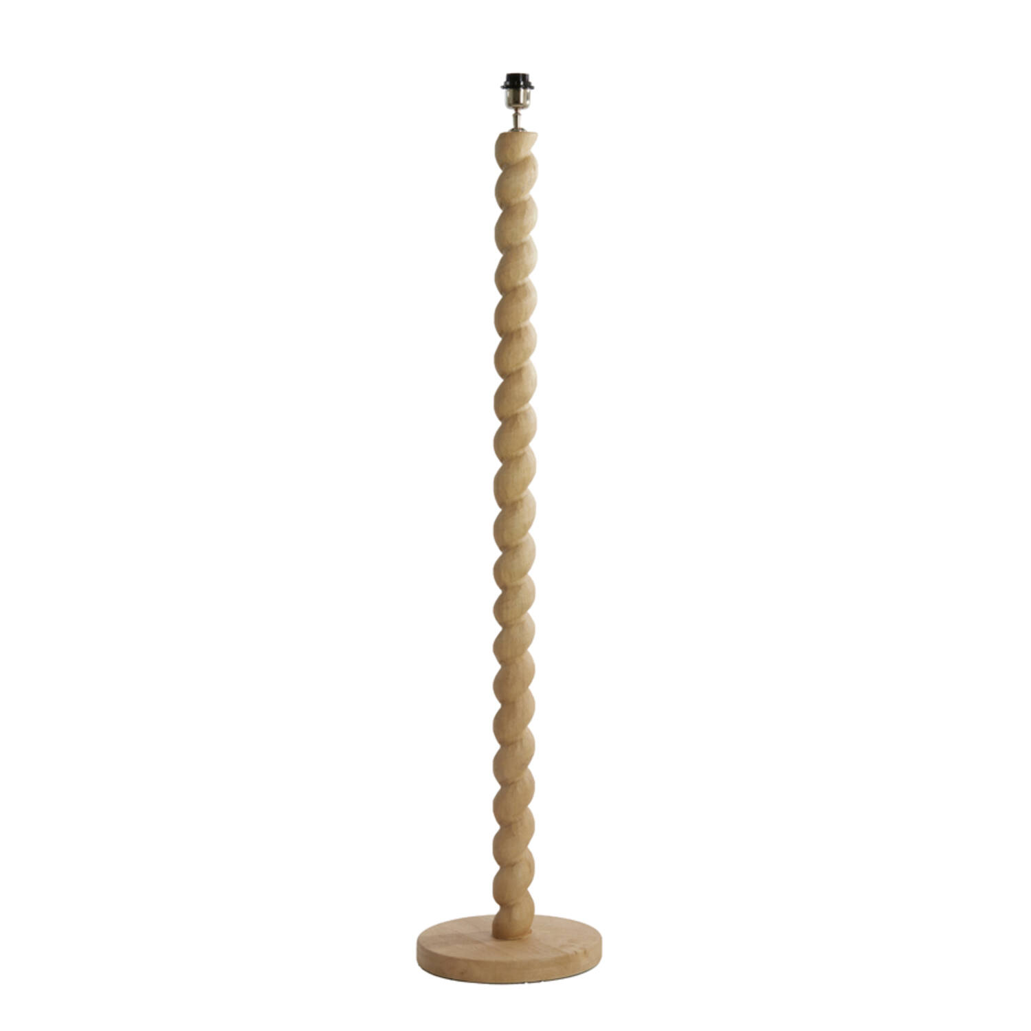 Piedestal de lampe en bois en forme de spirale Light & Living Nanno