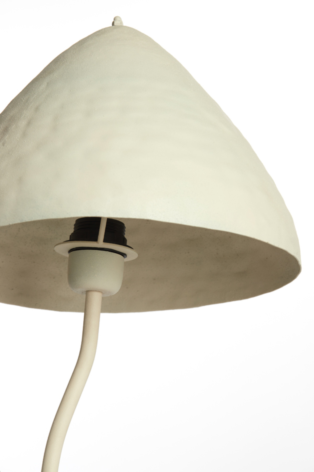 Lampe champignon courbée blanche style japandi Light & Living Elimo – Image 3