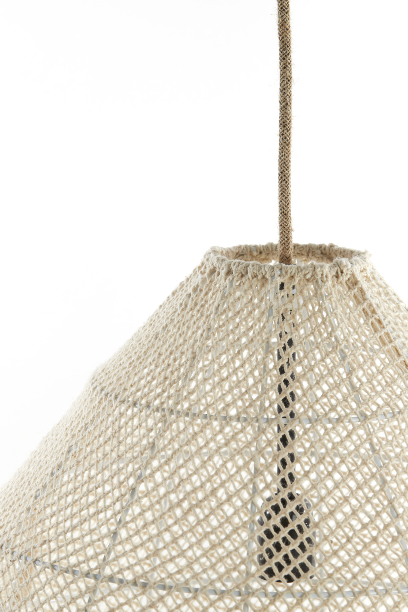 Suspension tressée beige avec look rotin Light & Living Makassar – Image 6