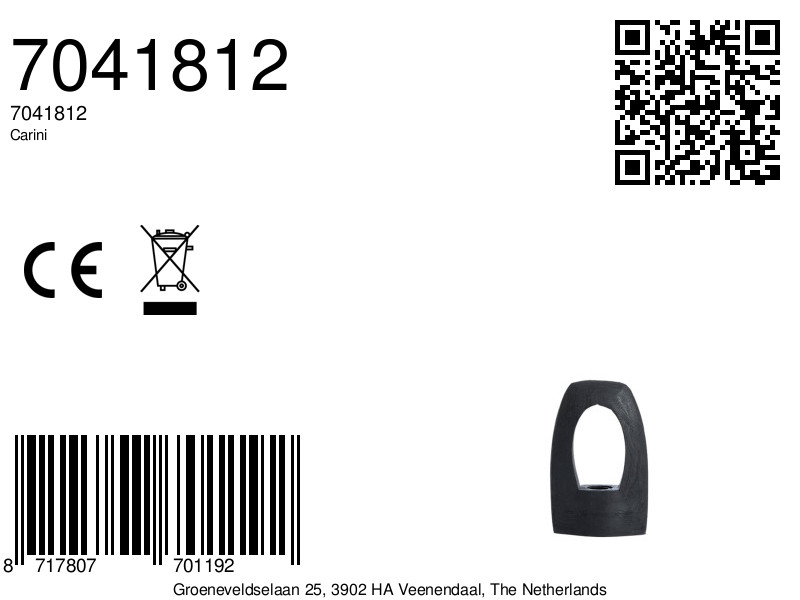 Socle de lampe en bois noir Light & Living Carini – Image 8