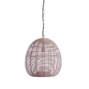 Suspension ovale en rotin naturel Light & Living Oliveria