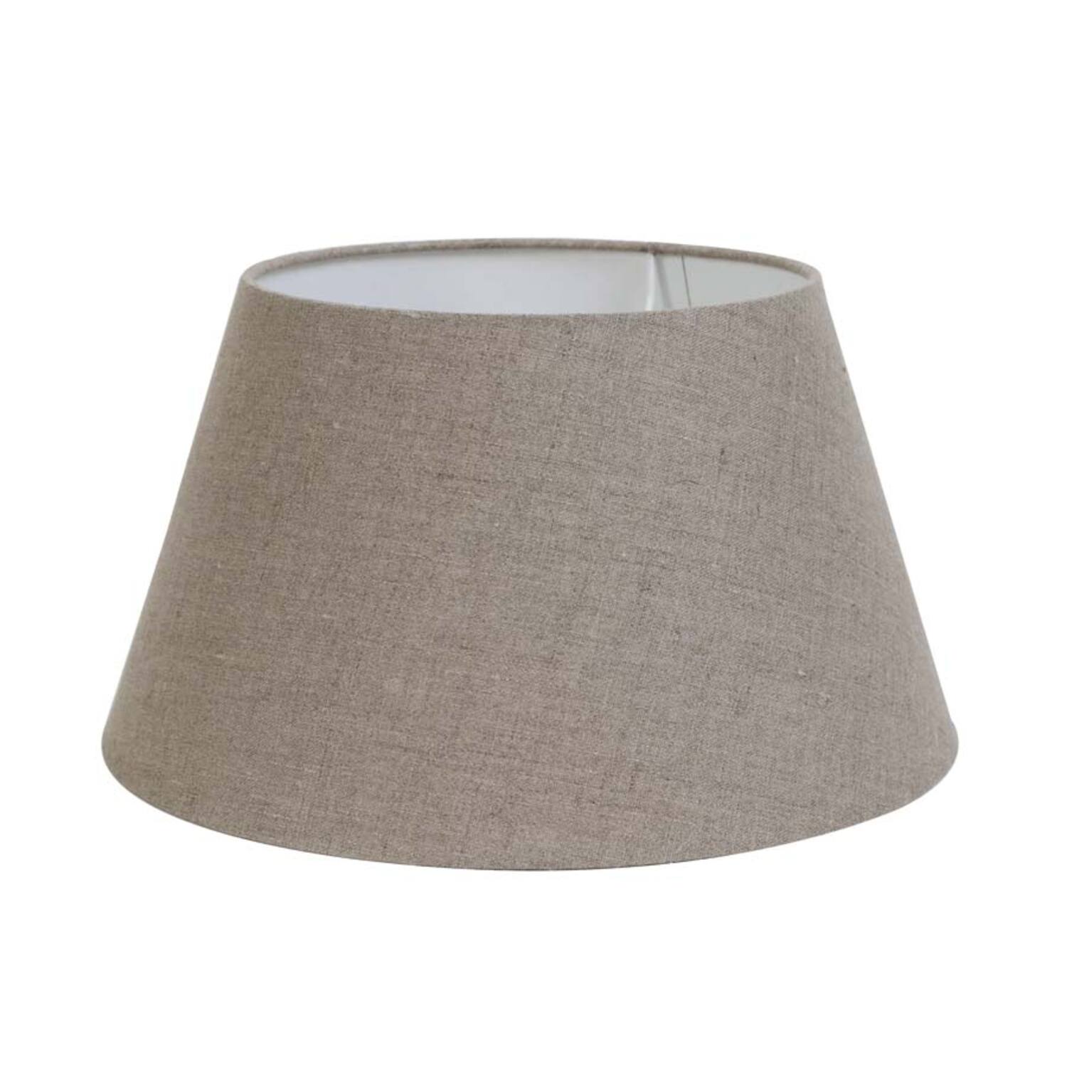 Abat-jour en tissu beige neutre Light & Living Dark Linen