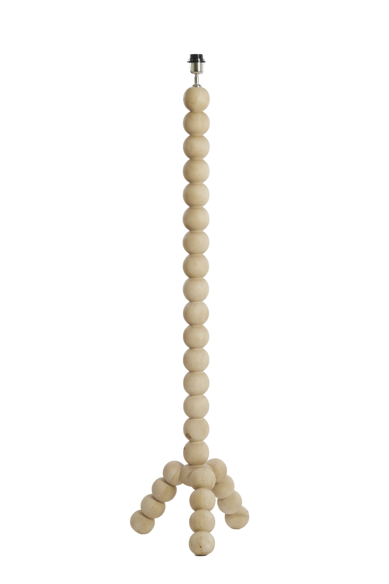 Socle de lampe en perles de bois Light & Living Veglio – Image 3