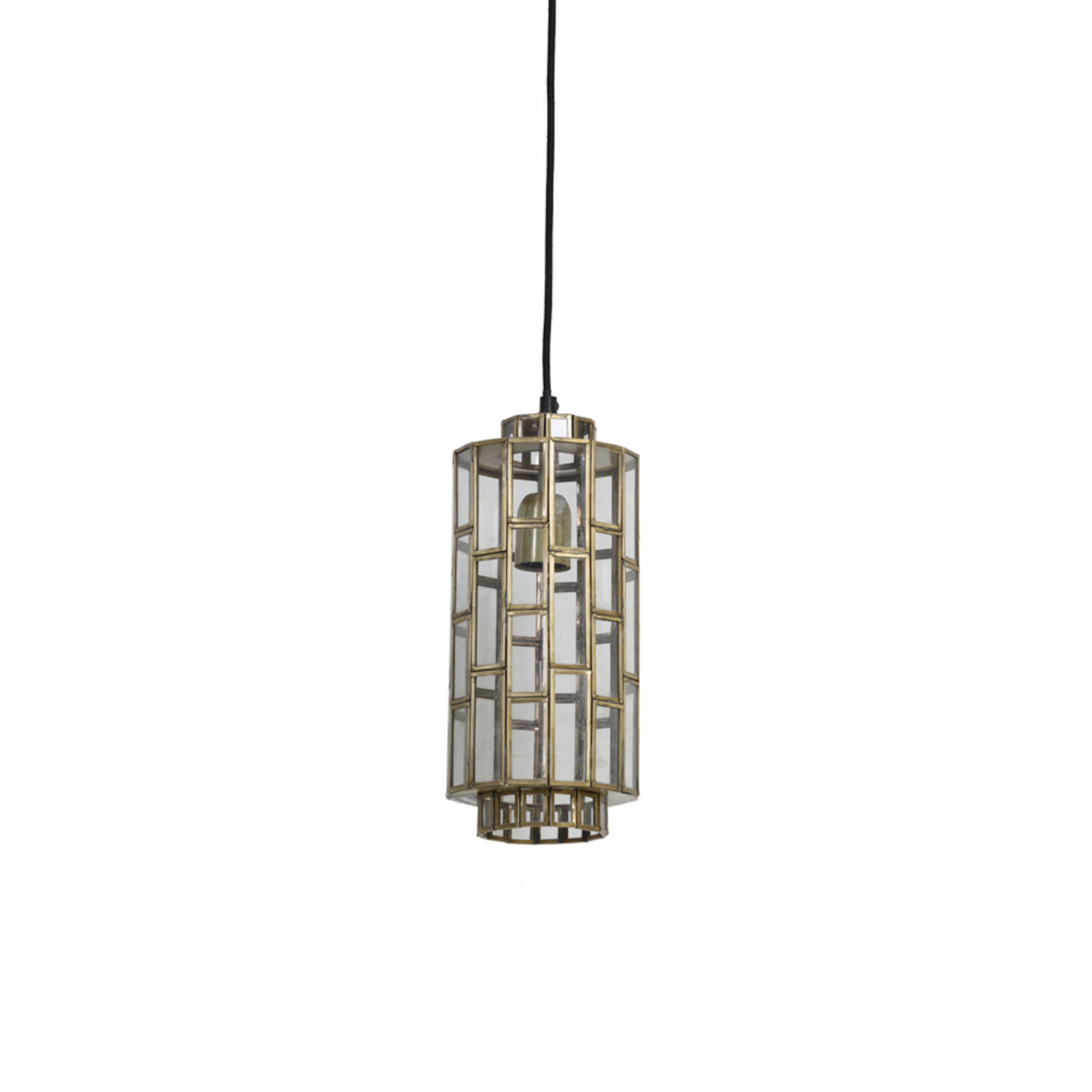 Suspension dorée à design lanterne géométrique Light & Living Sostrene
