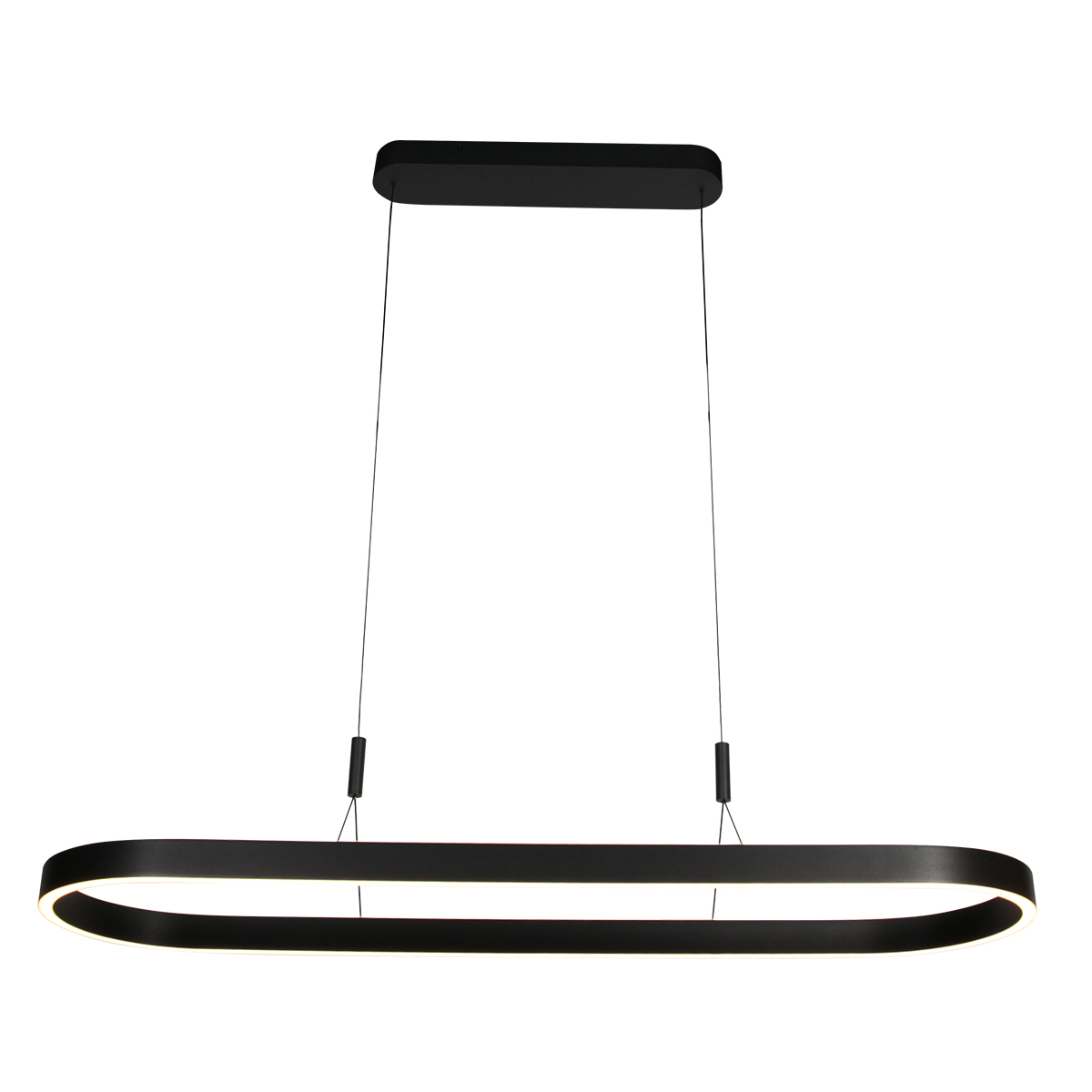 Suspension LED ovale noire avec éclairage haut et bas Steinhauer Mykty – Image 8