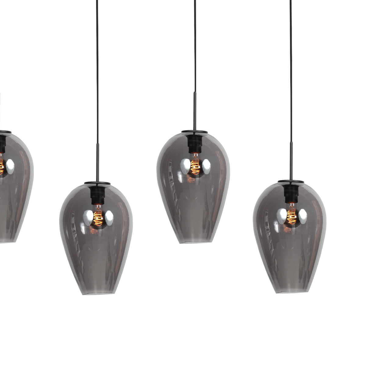 Suspension allongée avec 5 verres fumés en forme de goutte Mexlite HaloSwap – Image 7