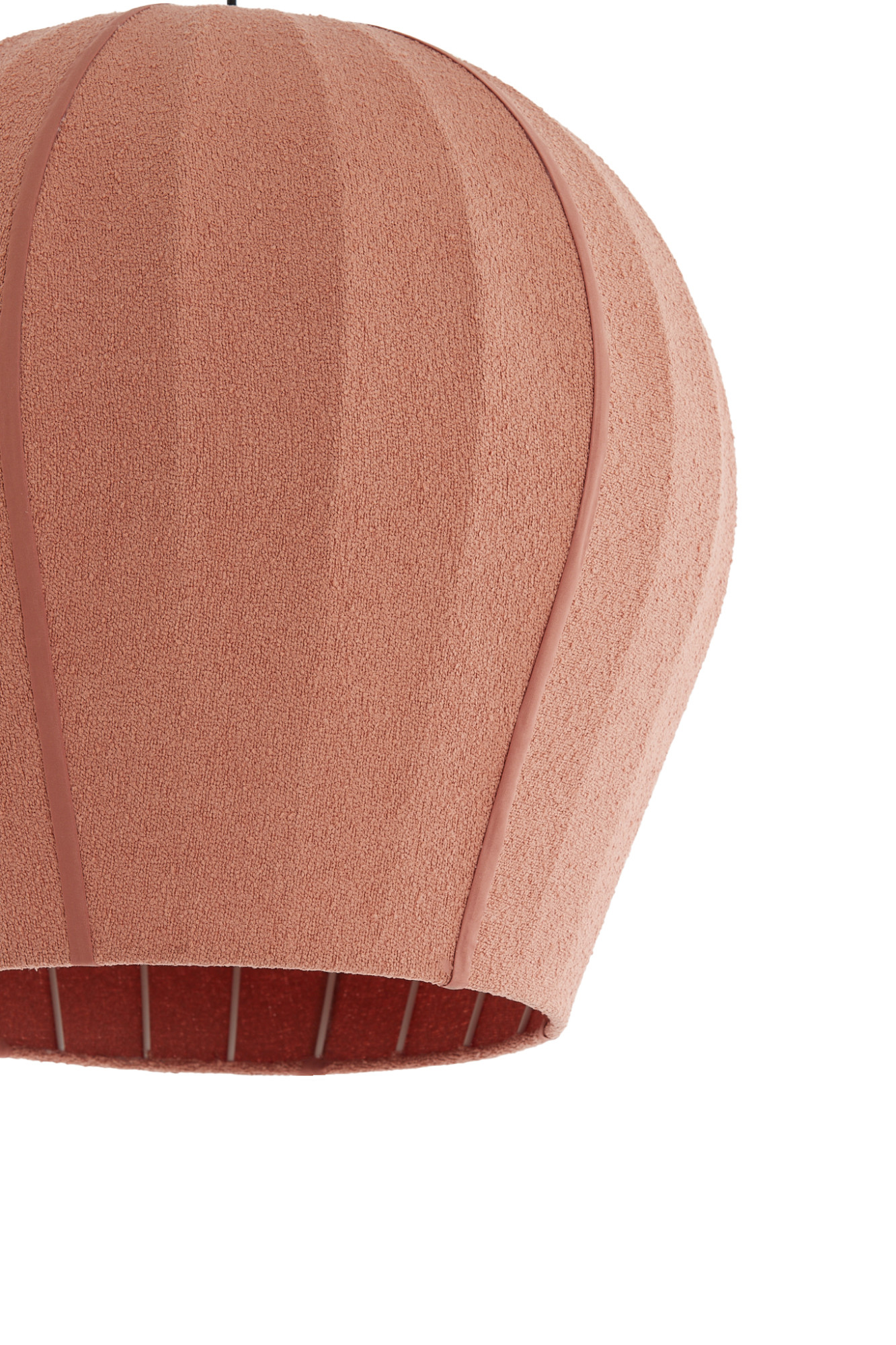Suspension en tissu terracotta au style chaleureux Light & Living Zagori – Image 3