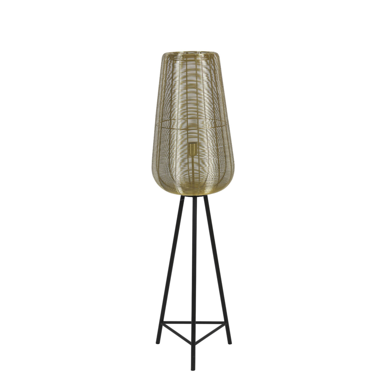 Lampadaire en fil doré avec support Light & Living Adeta