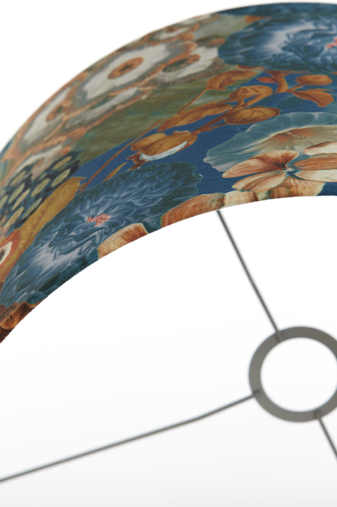 Abat-jour à motif fleuri cylindrique Light & Living Bloom – Image 7