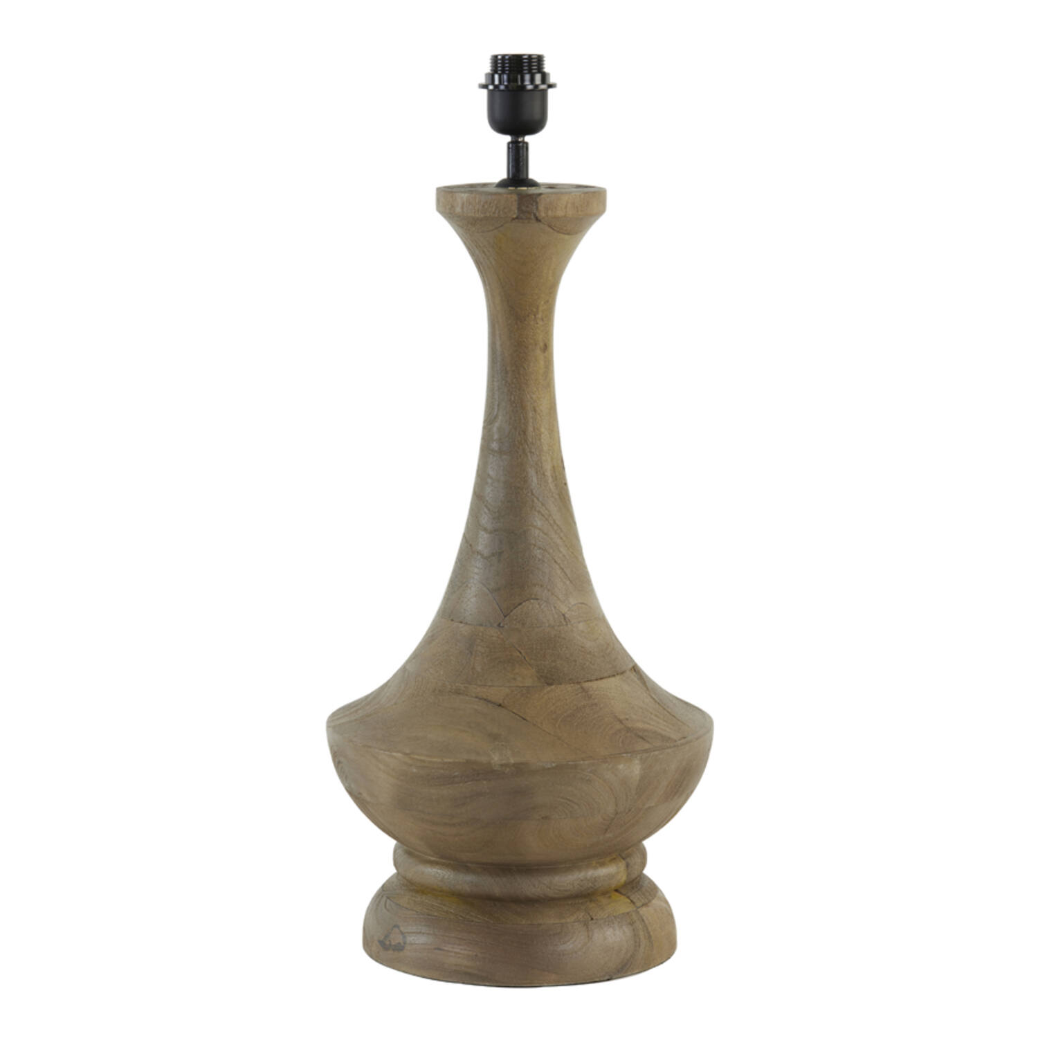 Piedestal de lampe en bois design fluide Light & Living Nicolo