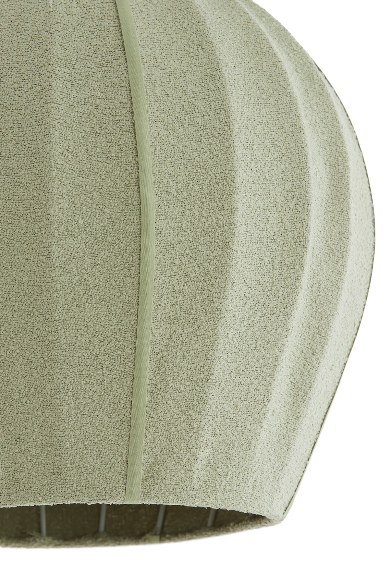 Suspension ovale en tissu beige Light & Living Zagori – Image 3