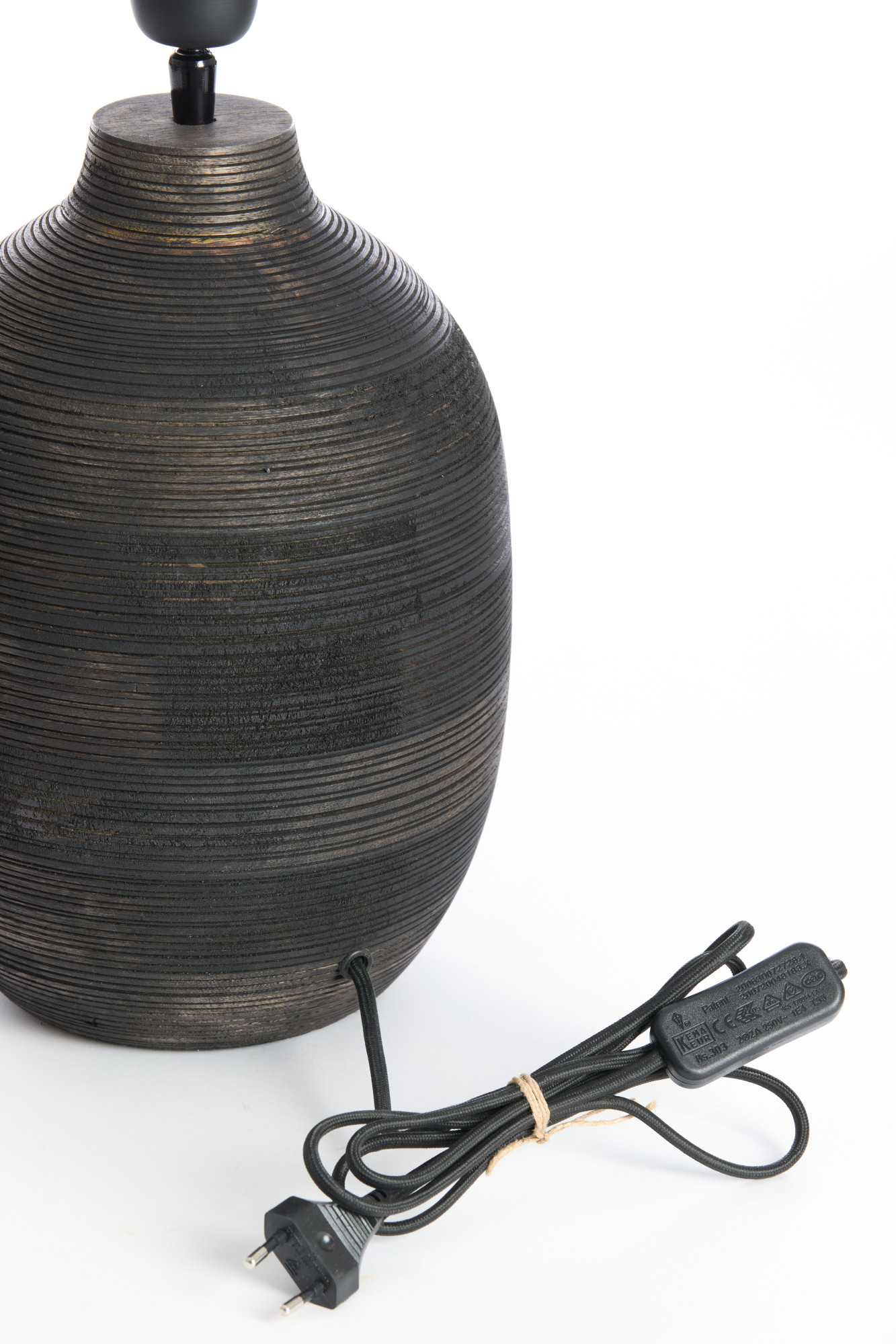 Piedestal de lampe rustique en céramique Light & Living Khomai – Image 4