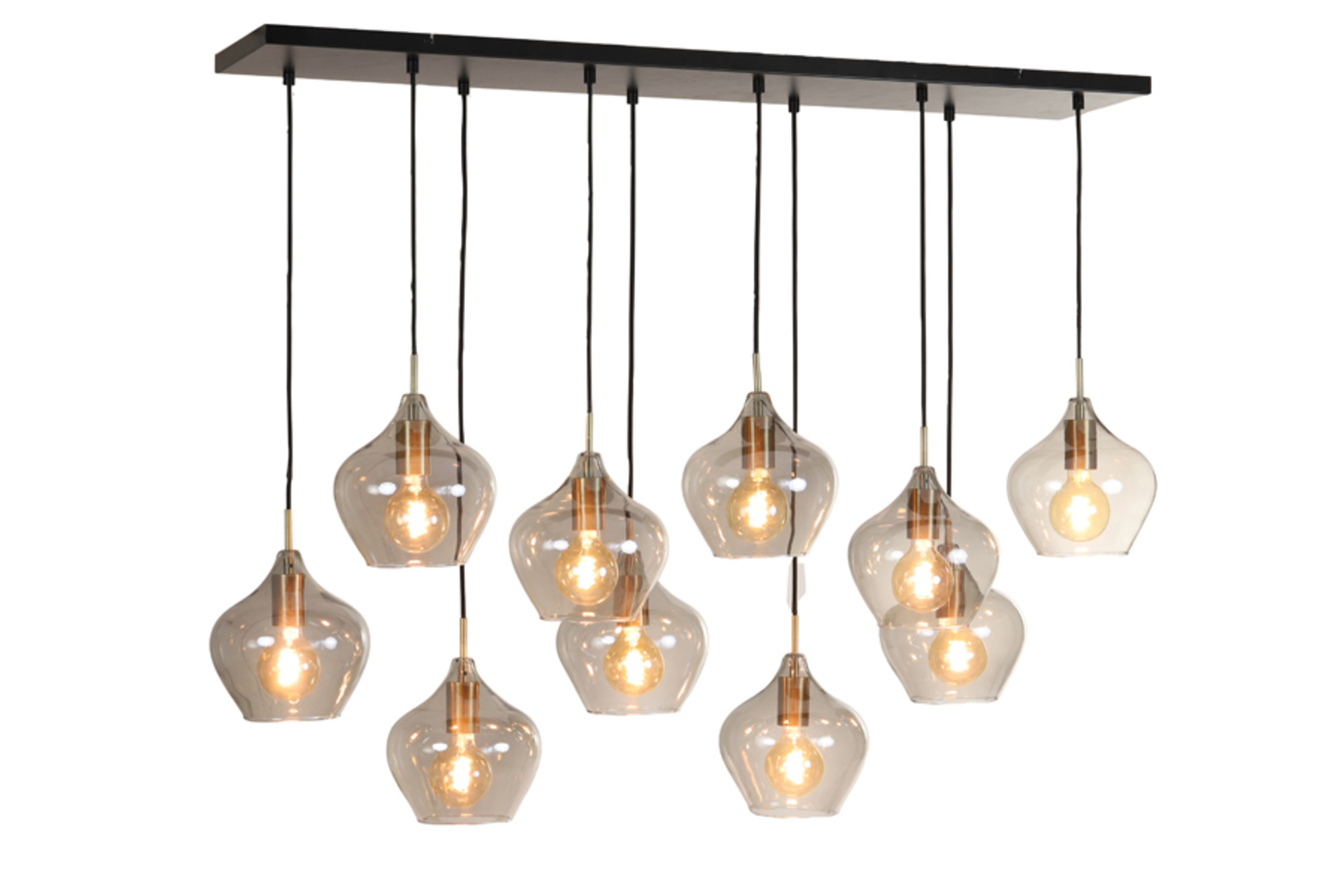 Suspension en verre à plusieurs pendants Light & Living Rakel – Image 8