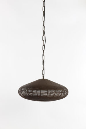 Alternative view of Suspension ronde avec coupole en fil Light & Living Bahoto