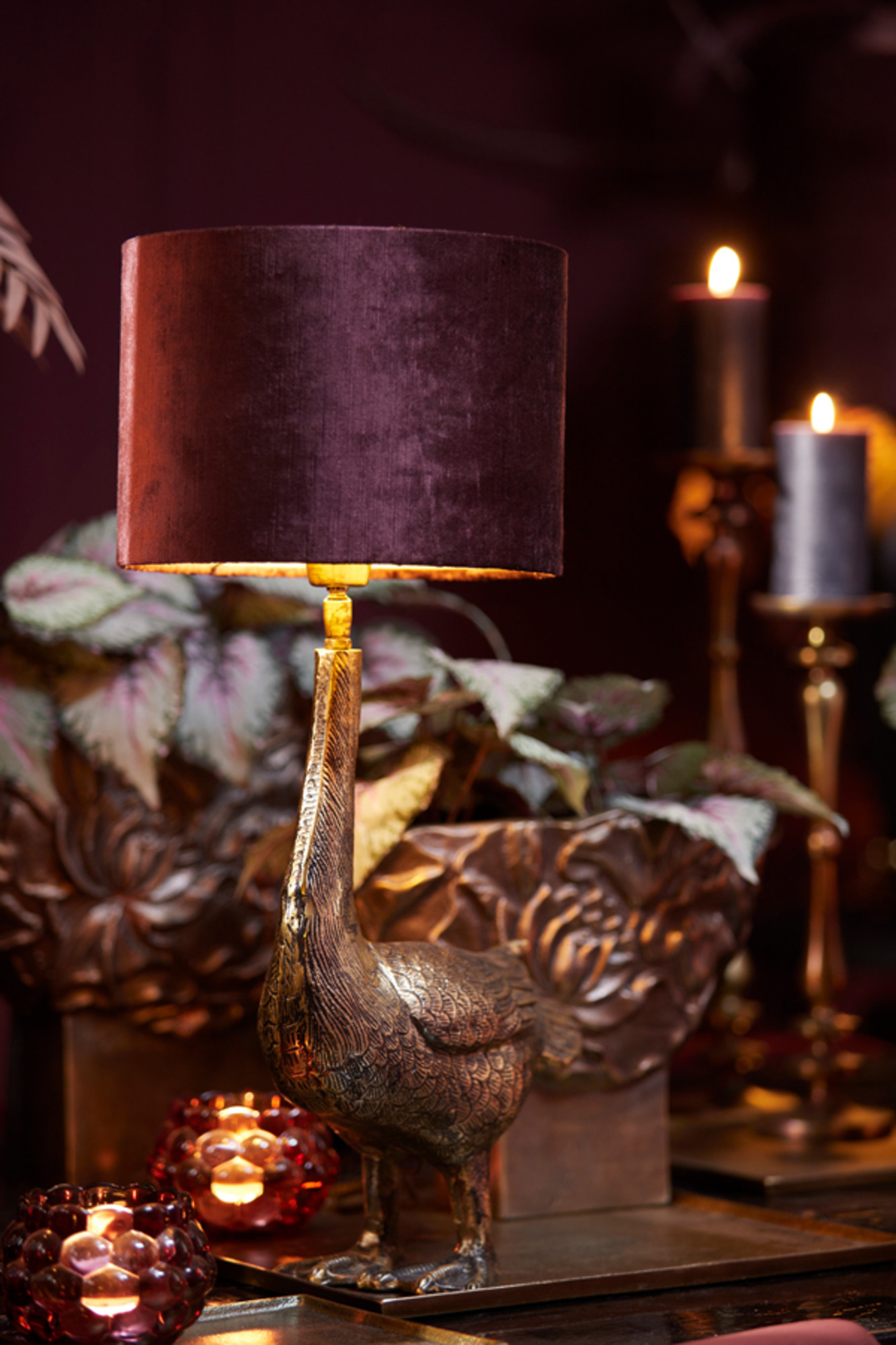 Abat-jour violet cylindrique Light & Living Gemstone – Image 4