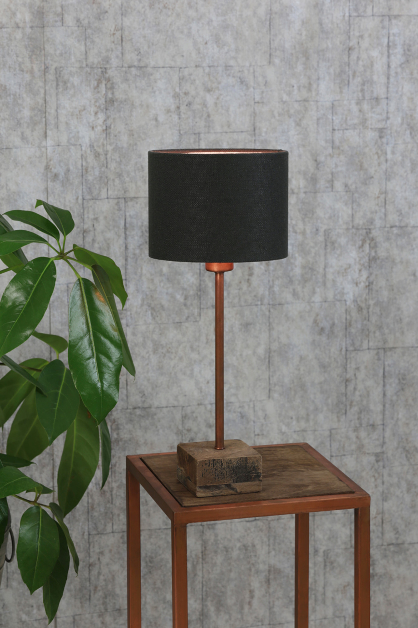 Abat-jour cylindrique noir pour éclairage d'ambiance Light & Living Livigno – Image 4