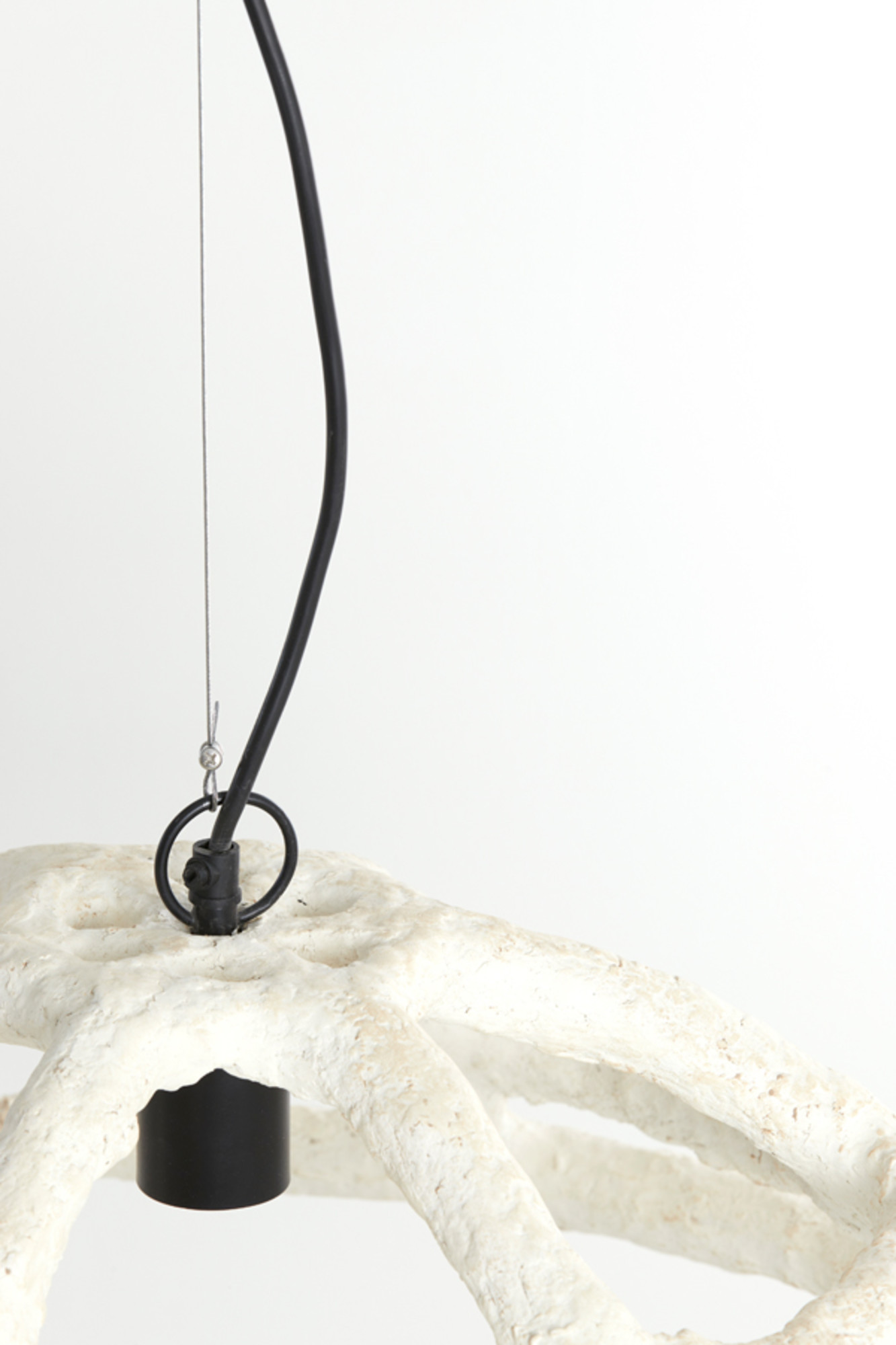 Suspension blanche en textile organique Light & Living Porila – Image 5