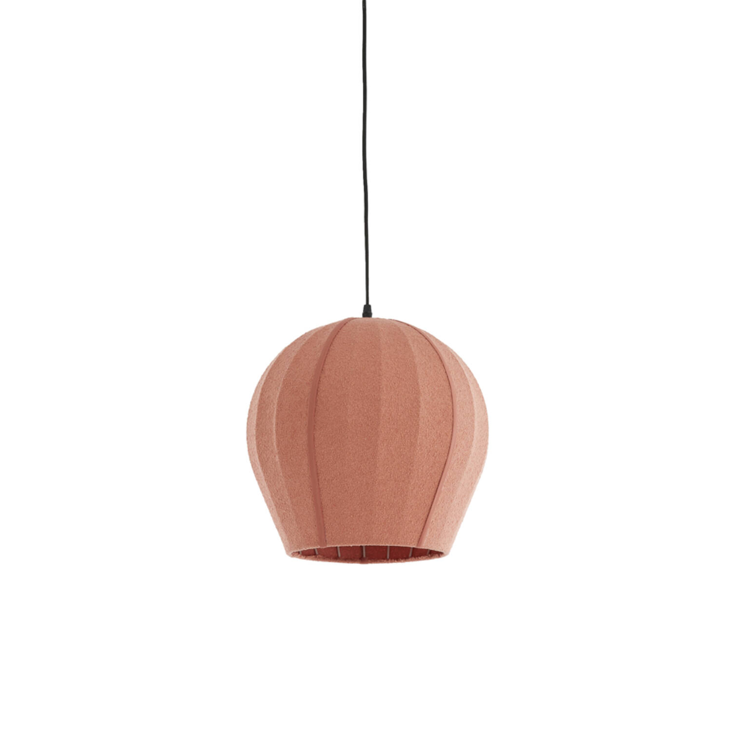 Suspension en tissu terracotta au style chaleureux Light & Living Zagori