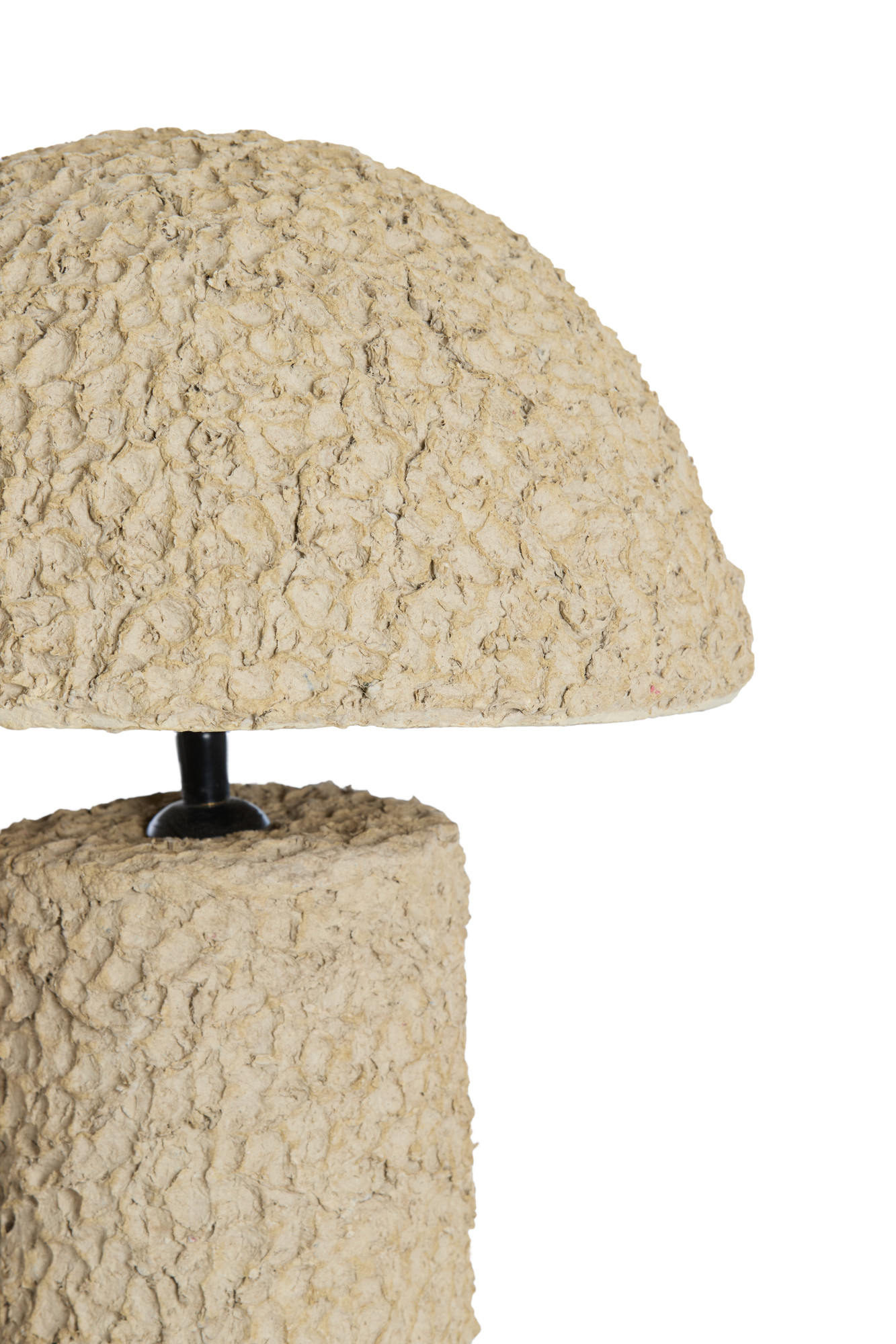 Lampe champignon en texture beige Light & Living Qazu – Image 3