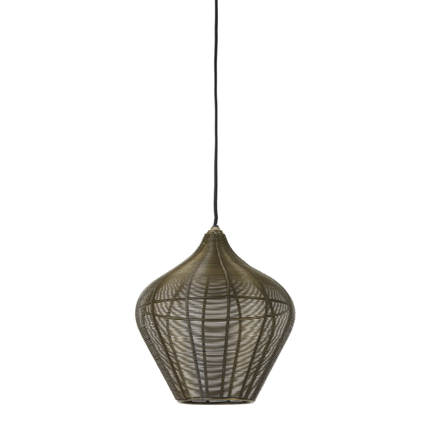 Suspension naturelle en osier Light & Living Alvaro