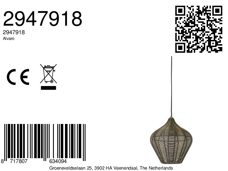 Suspension naturelle en osier Light & Living Alvaro – Image 9