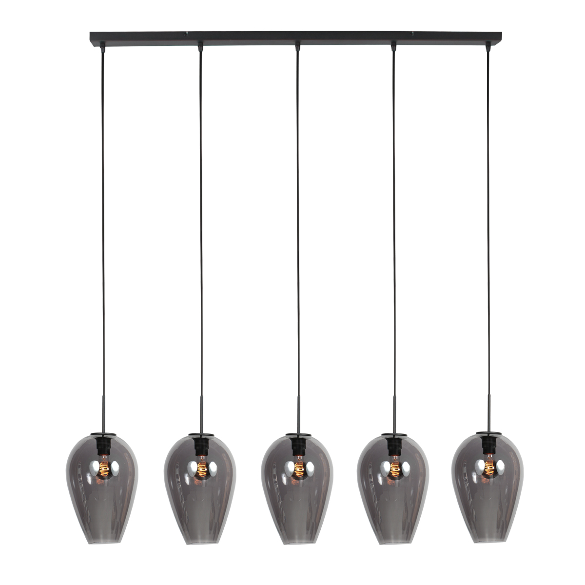 Suspension allongée avec 5 verres fumés en forme de goutte Mexlite HaloSwap – Image 6