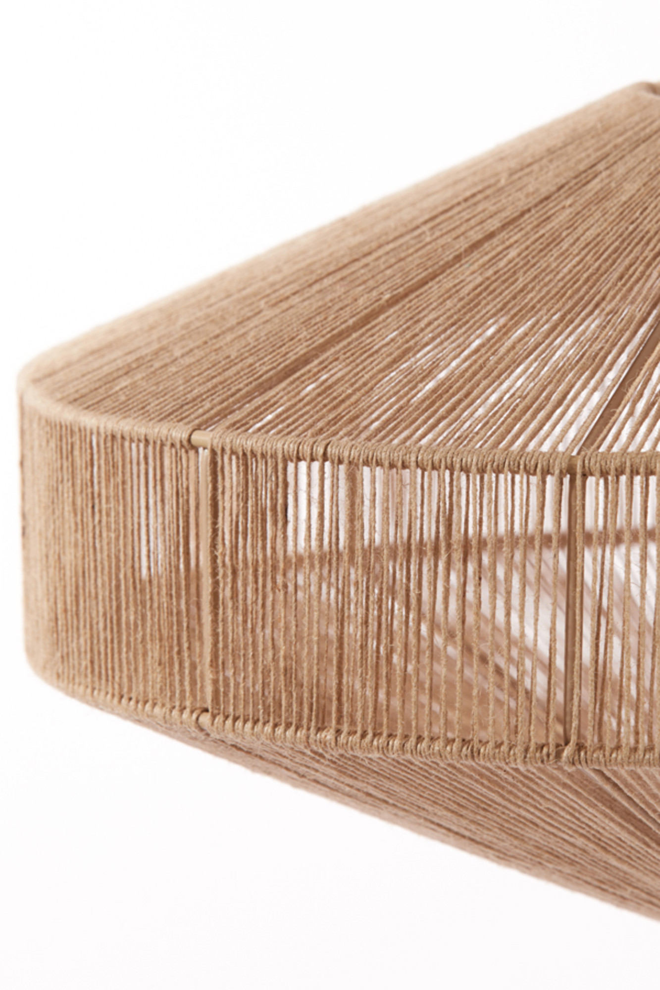 Lampadaire en tissu beige à motif géométrique Light & Living Lyra – Image 6