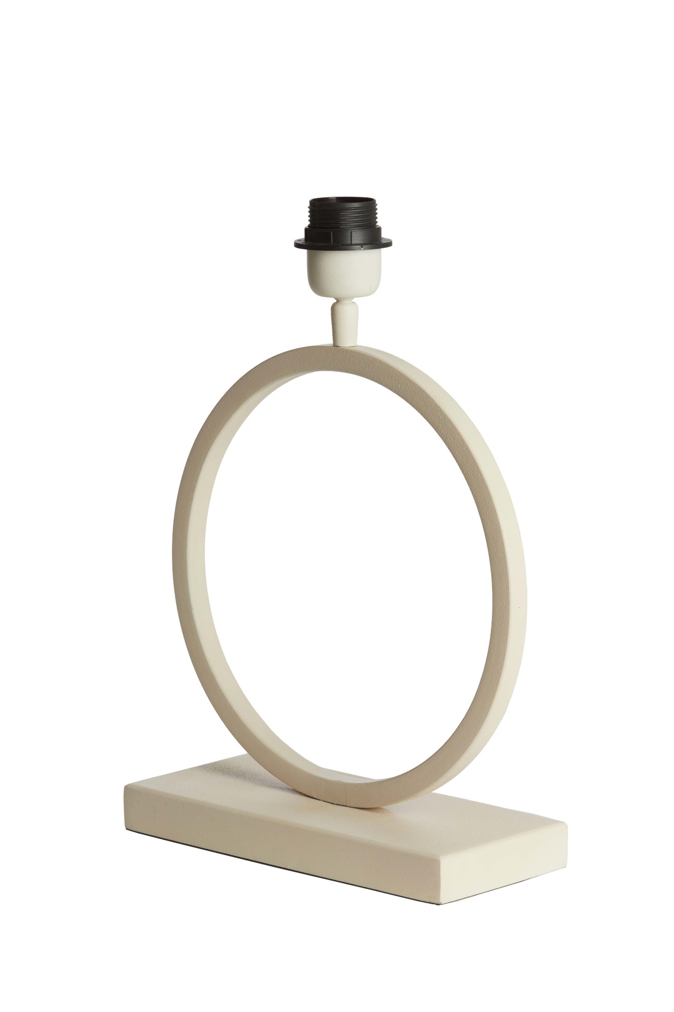 Pied de lampe tendance beige en forme de cercle Light & Living Liva – Image 3