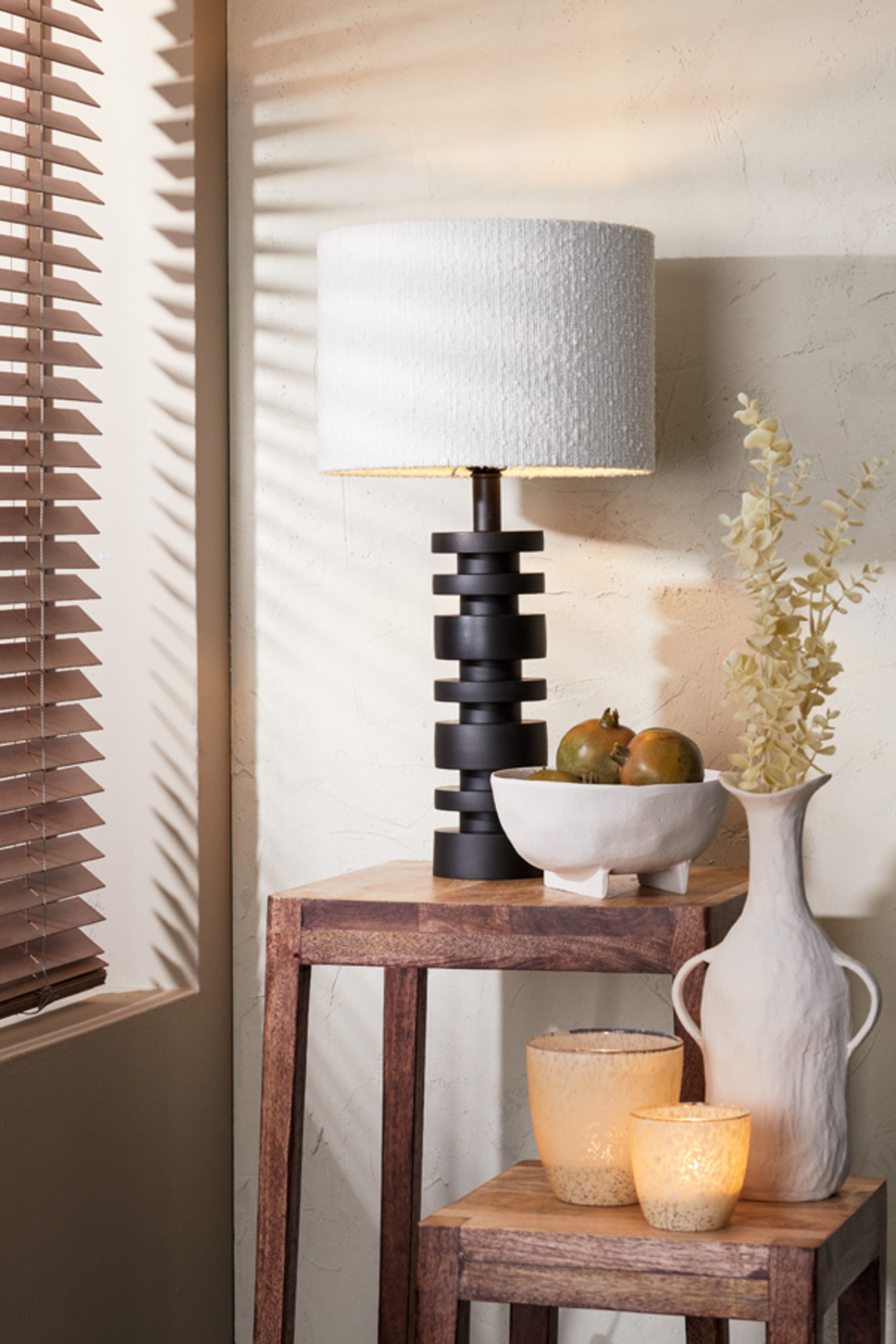 Piedestal de lampe noire design Light & Living Desley – Image 4