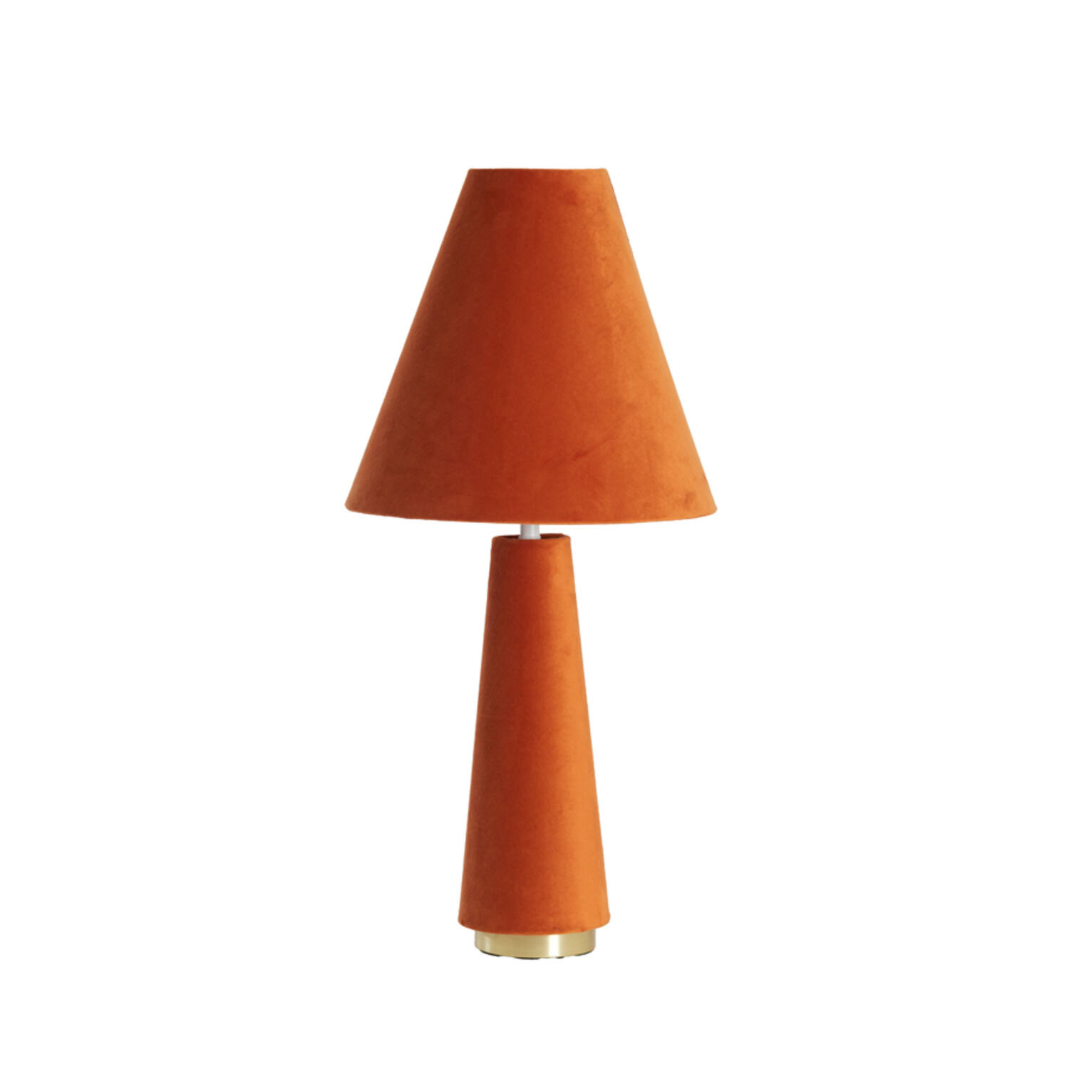 Lampe De Table Vintage Orange Vif - Luminaire Rétro Déco - Sans Marque