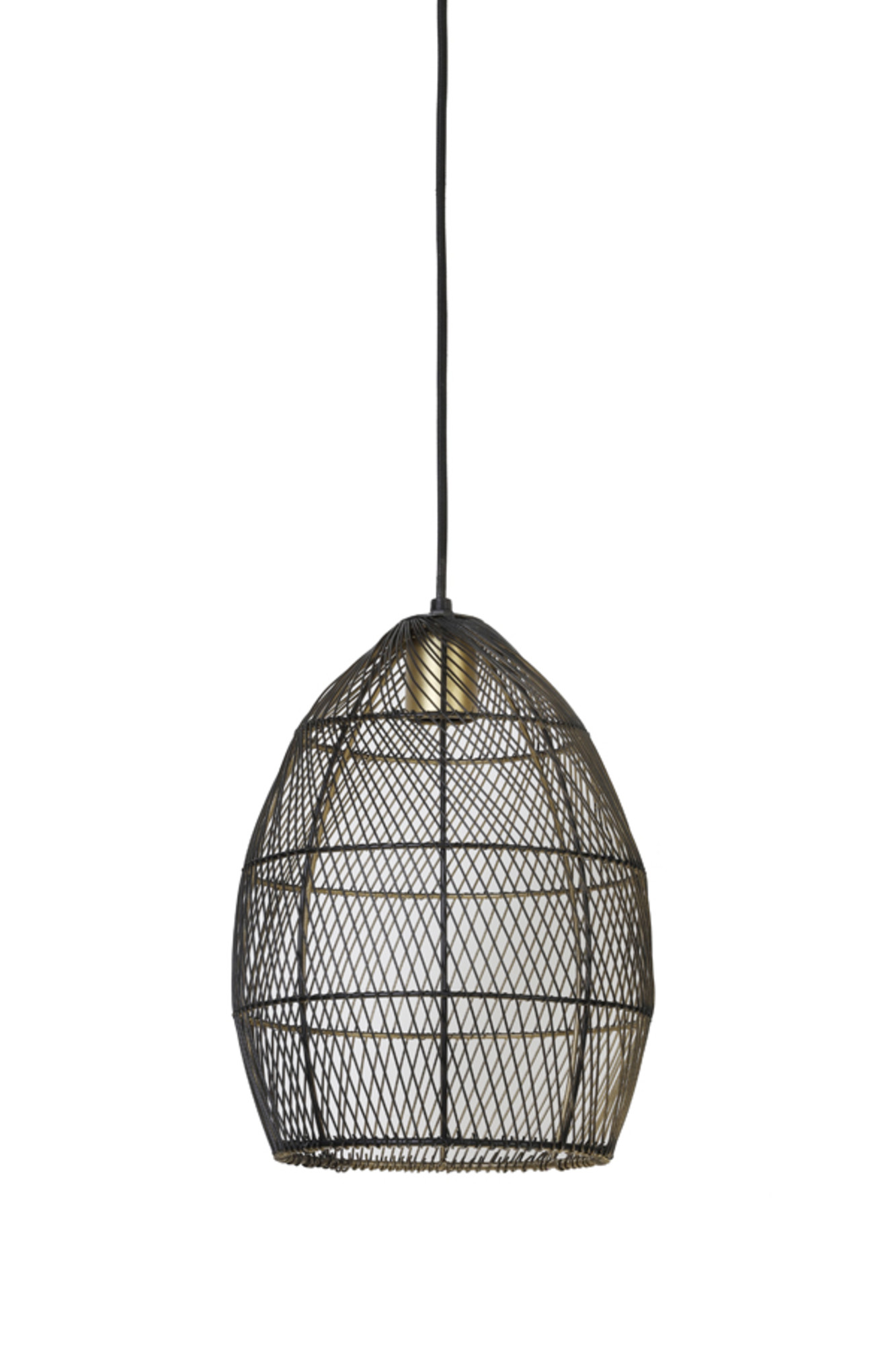 Suspension noire en fil au style industriel Light & Living Meya – Image 2