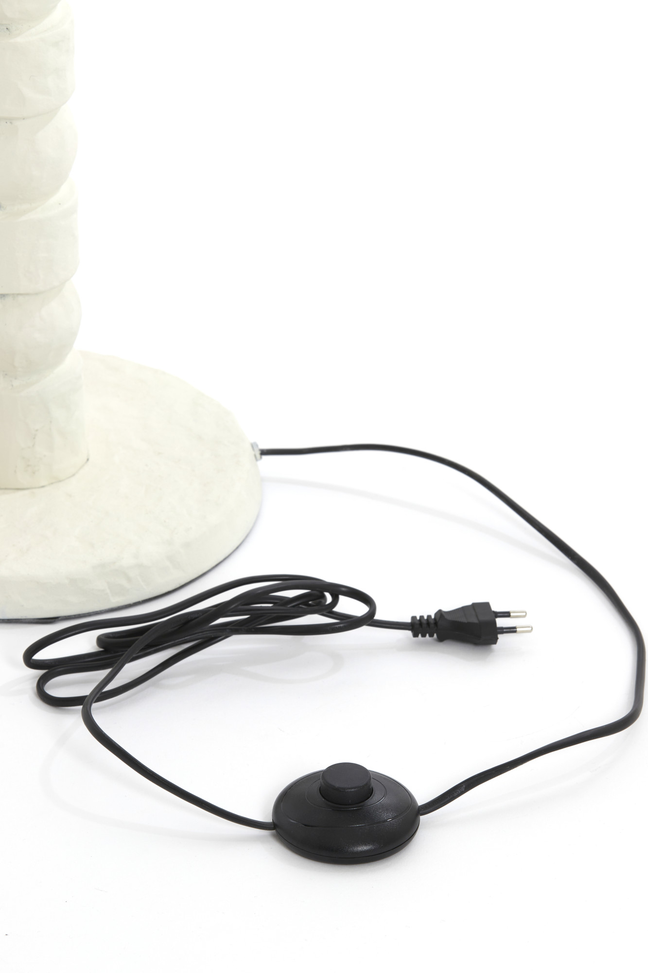 Piedestal de lampe blanche au design moderne Light & Living Akti – Image 6