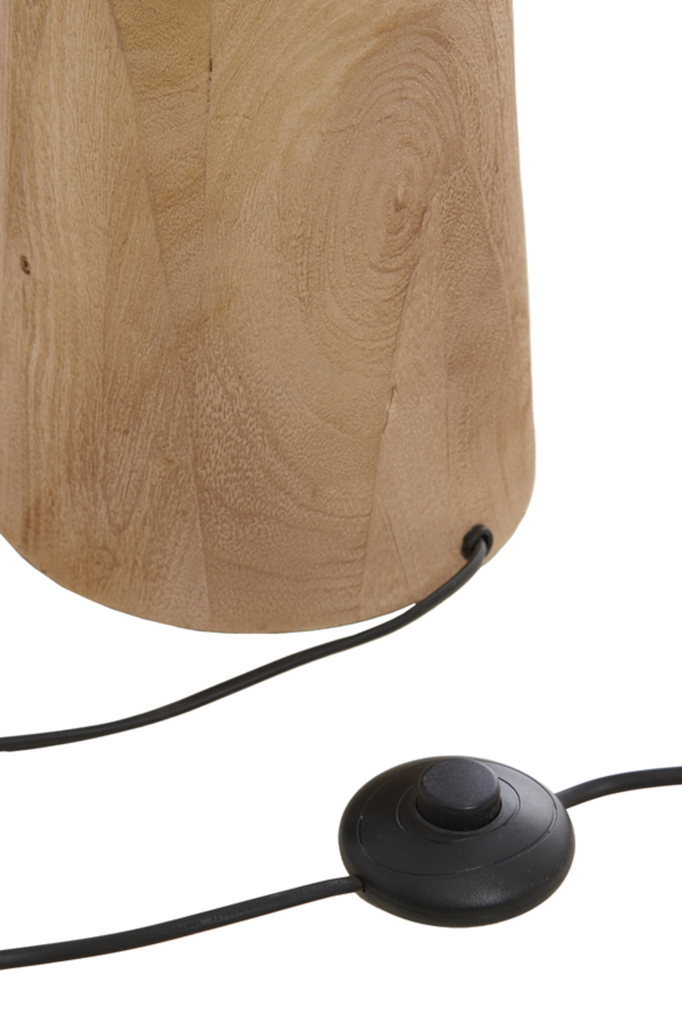 Piedestal de lampe en bois de forme élancée Light & Living Festina – Image 5