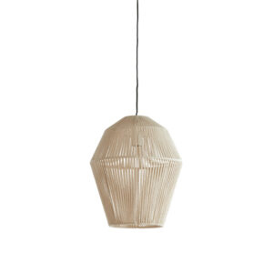 Suspension naturelle avec abat-jour tressé Light & Living Deya