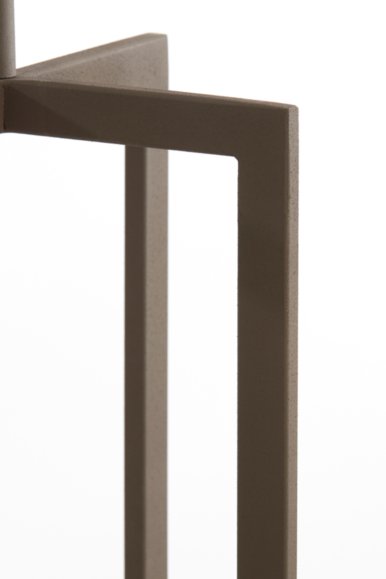 Piedestal de lampe longue carrée argentée Light & Living Mace – Image 5