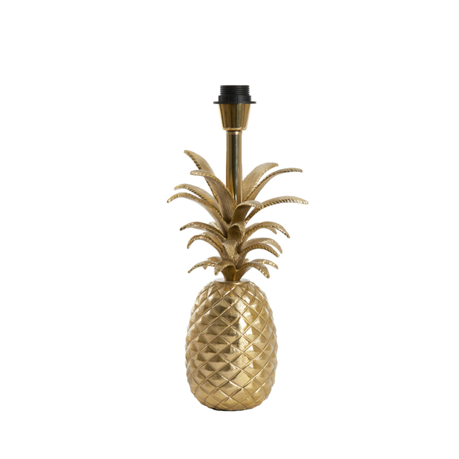 Piedestal de lampe en design d'ananas doré Light & Living Pineapple