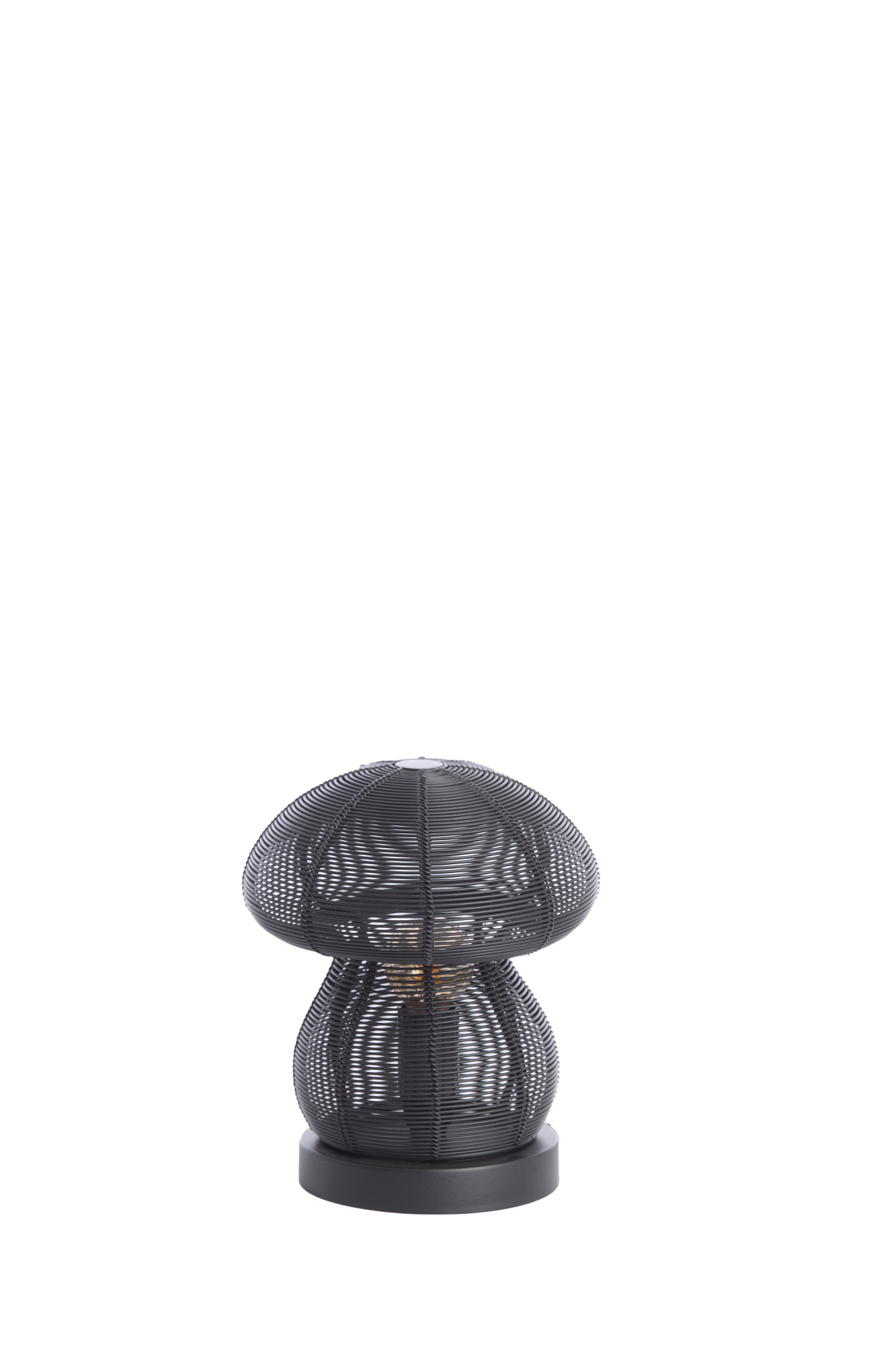 Petite lampe champignon noire Light & Living Mushroom – Image 2