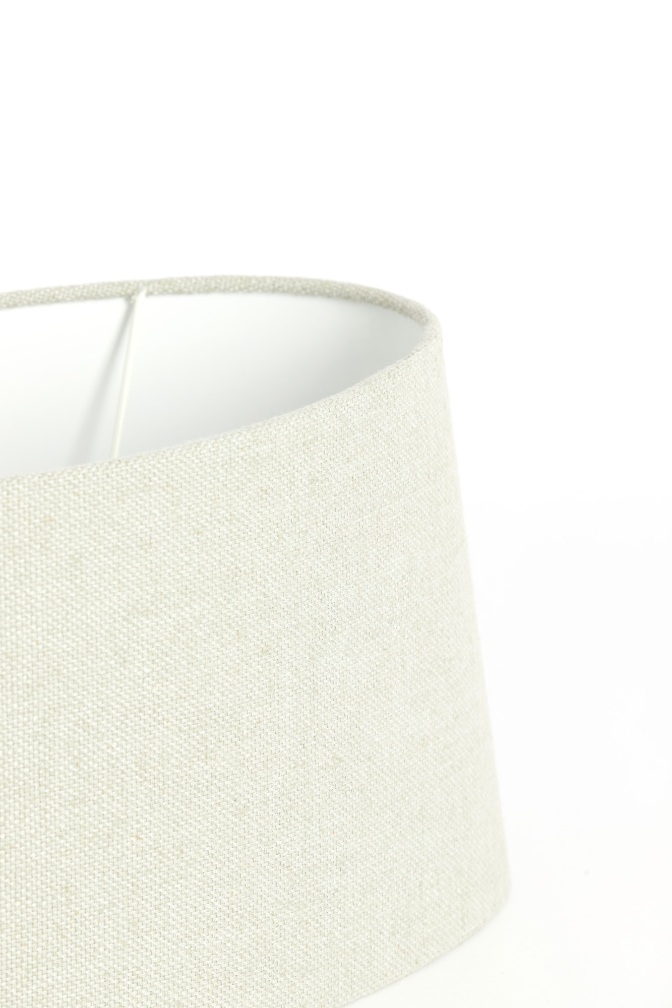 Abat-jour en tissu beige de haute qualité Light & Living Livigno – Image 5