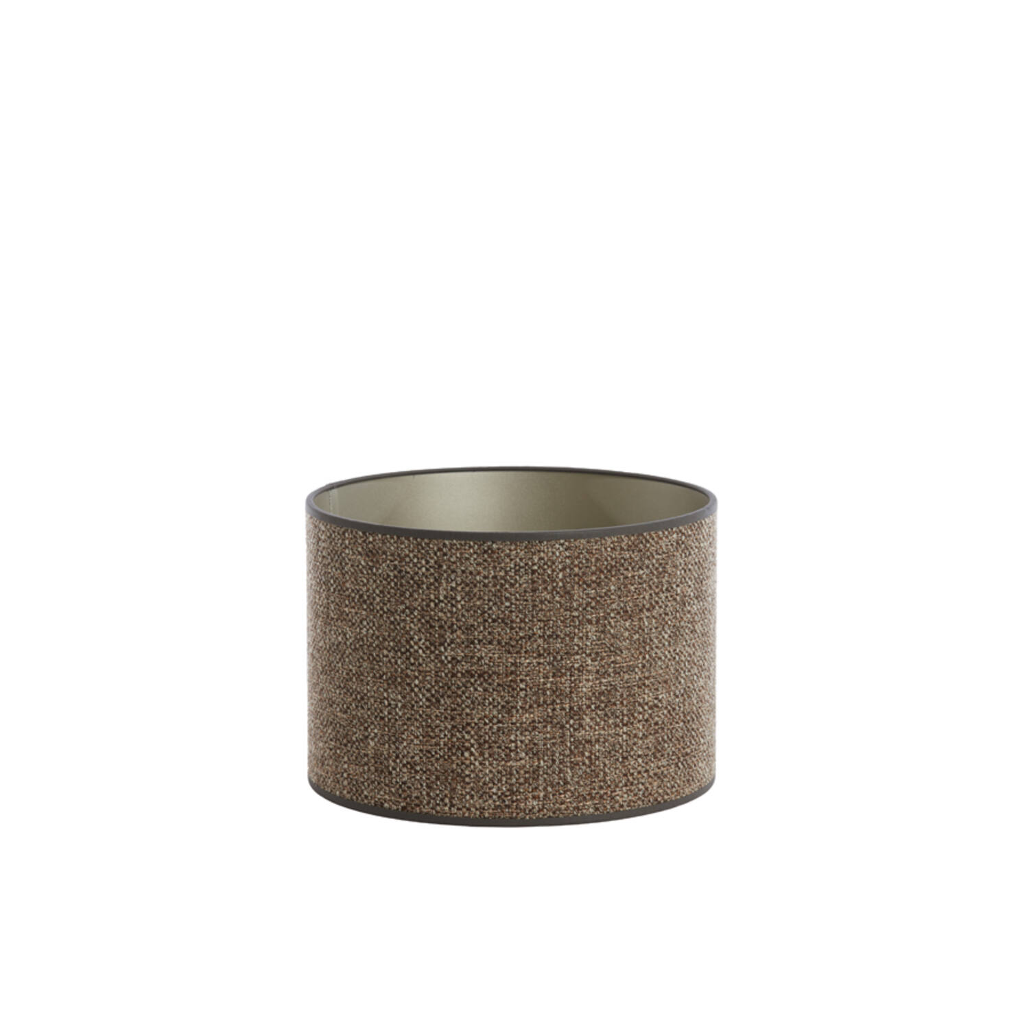 Dans un abat-jour cylindrique brun Light & Living Saverna - Ø 30 cm ...