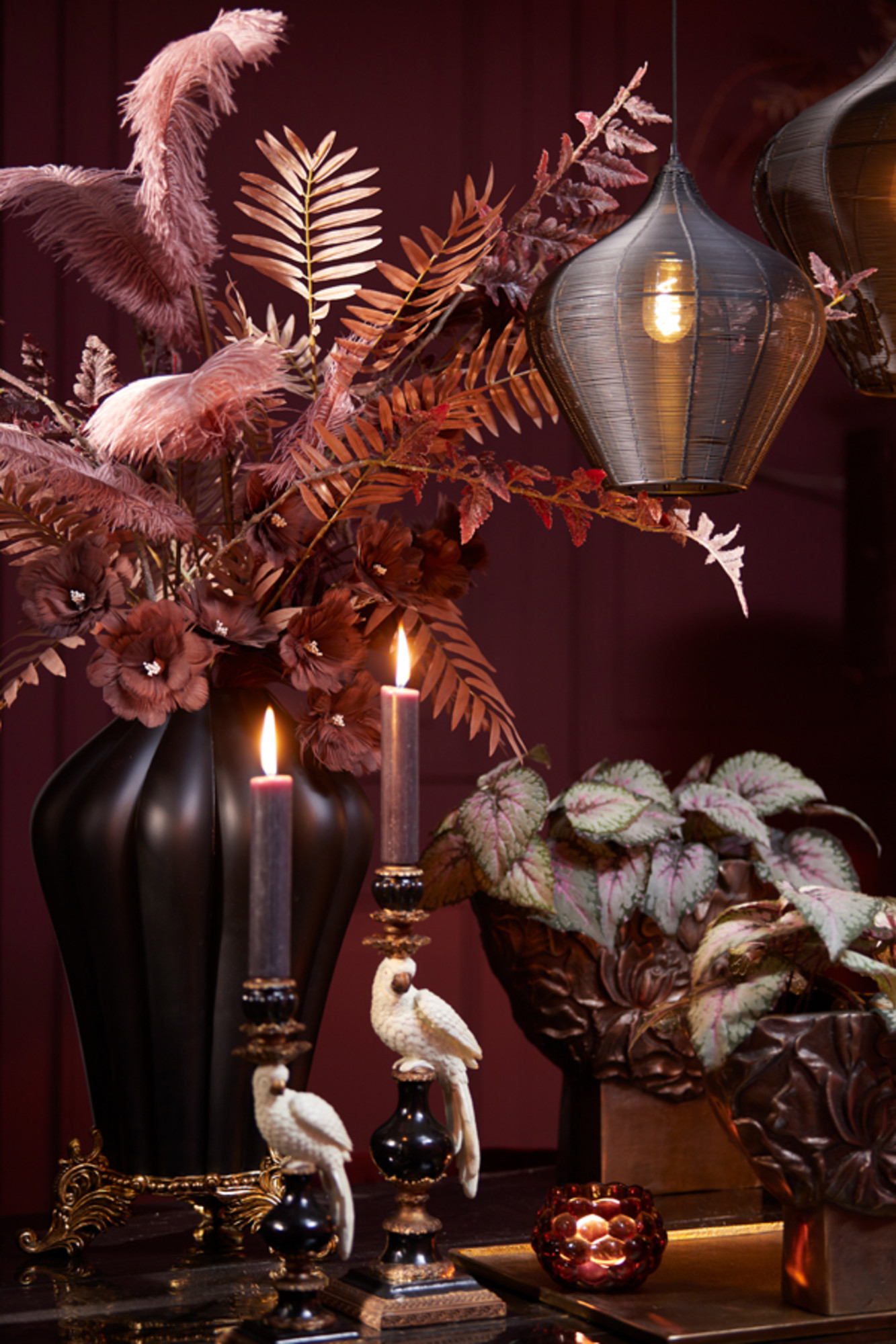 Suspension contemporaine noire en fil Light & Living Alvaro – Image 4