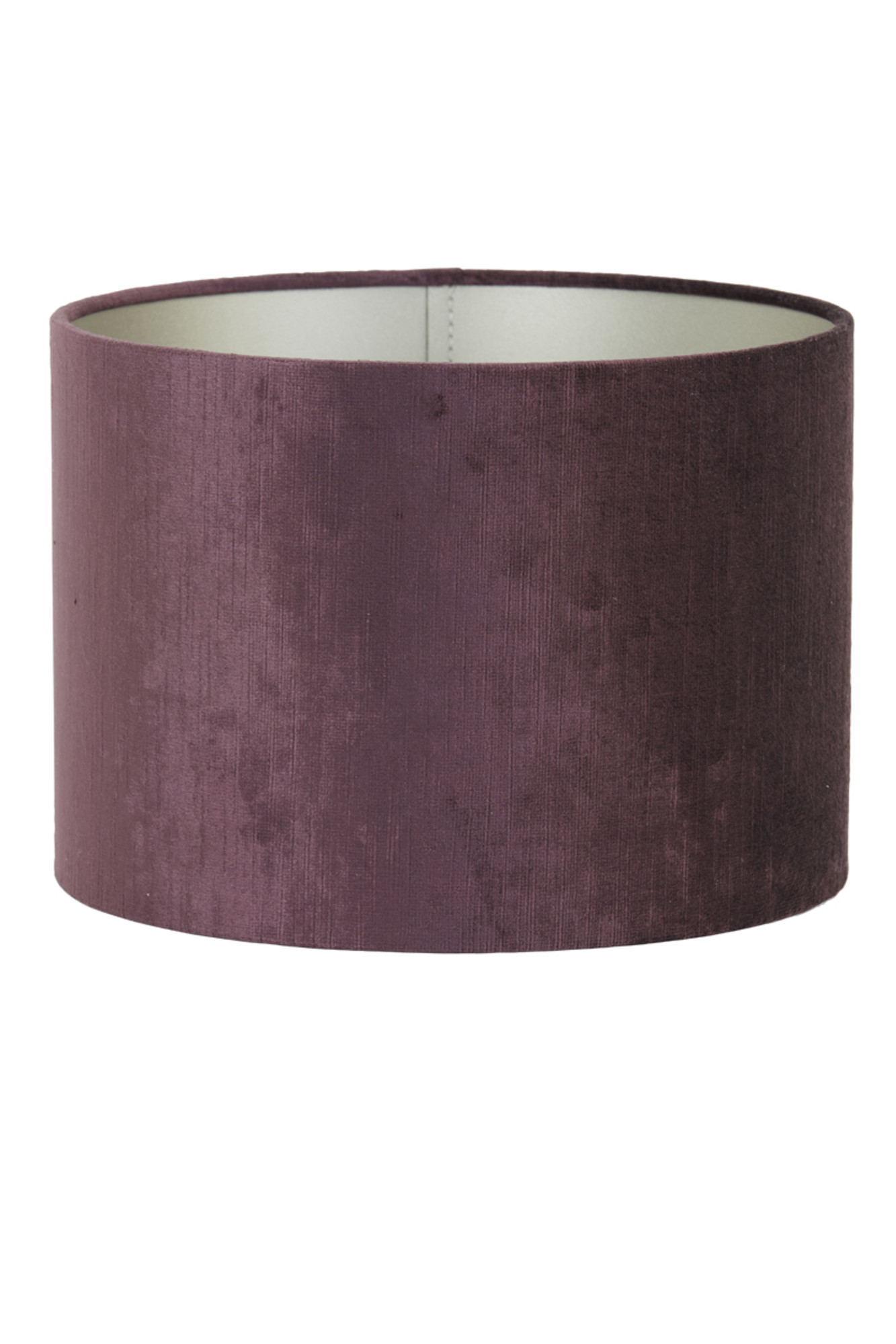 Abat-jour en tissu violet de forme cylindrique Light & Living Gemstone – Image 2