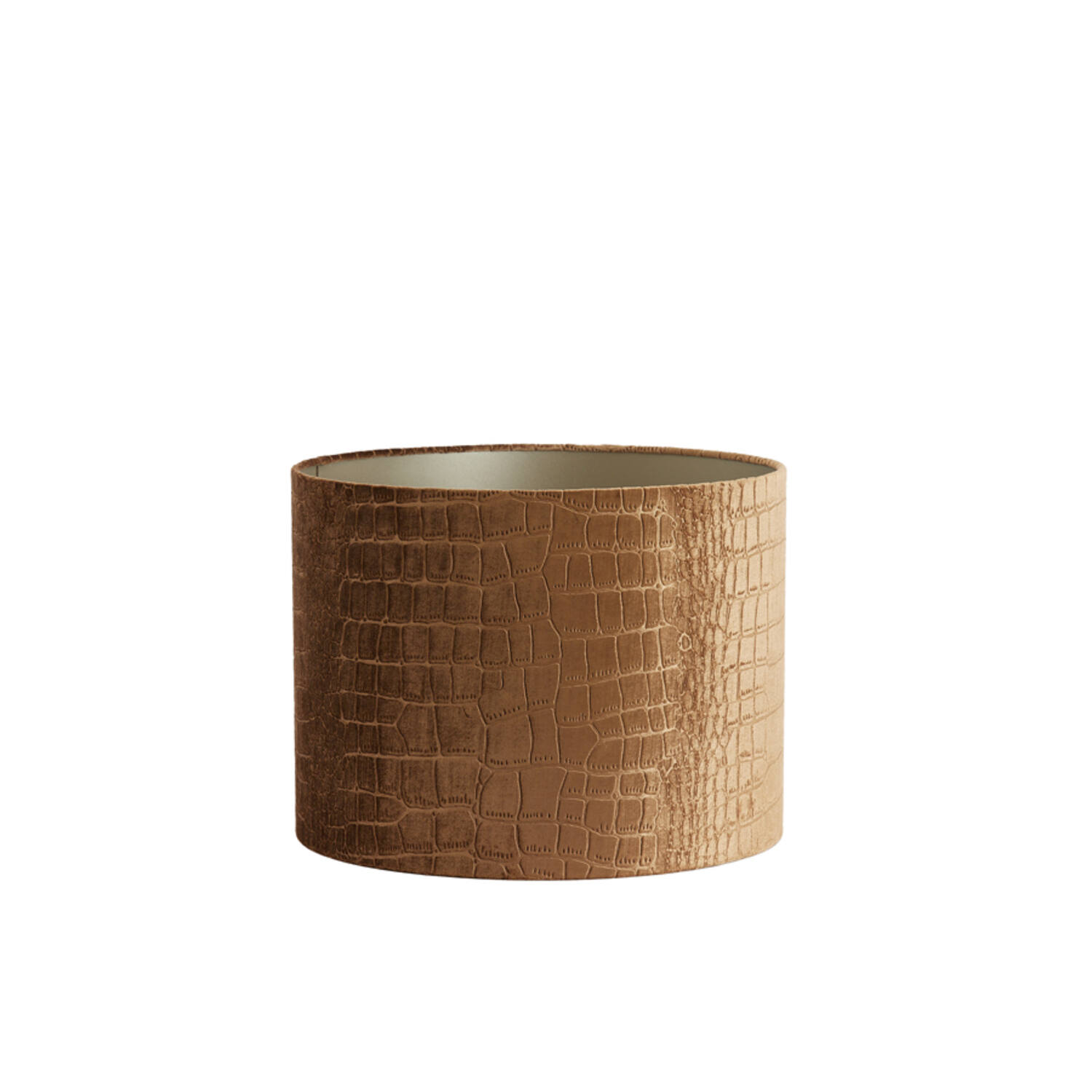 abat-jour en imprimé crocodile marron Light & Living Praya