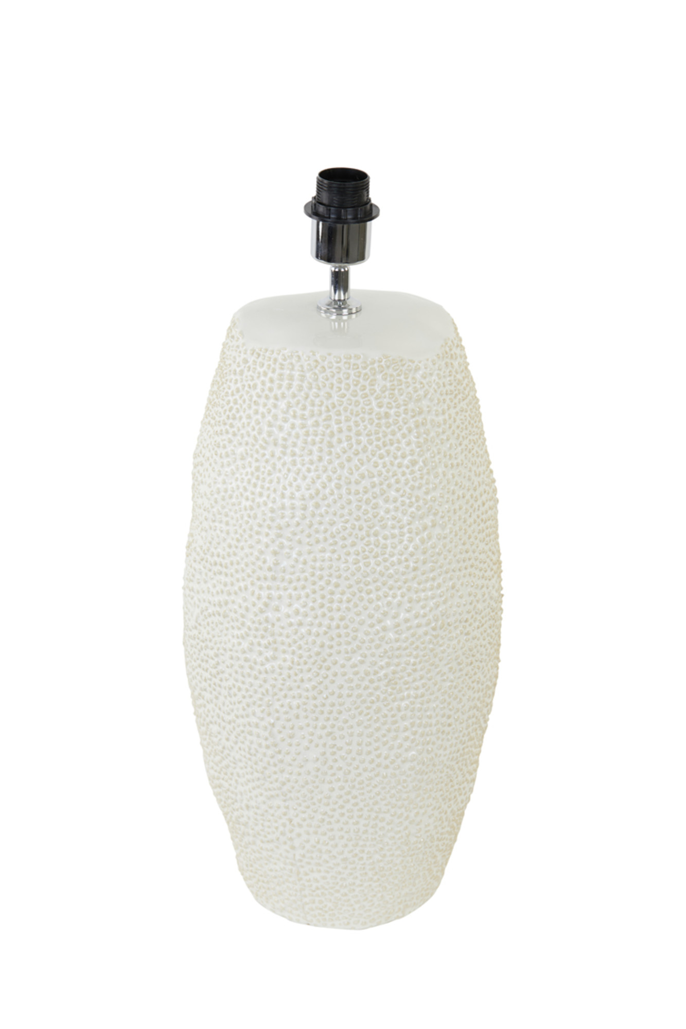 Socle de lampe de table avec texture blanche Light & Living Kyara – Image 7