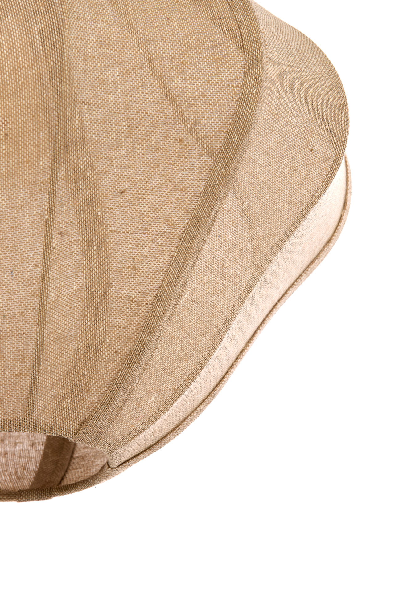 Suspension ovale en tissu beige Light & Living Sukau – Image 4