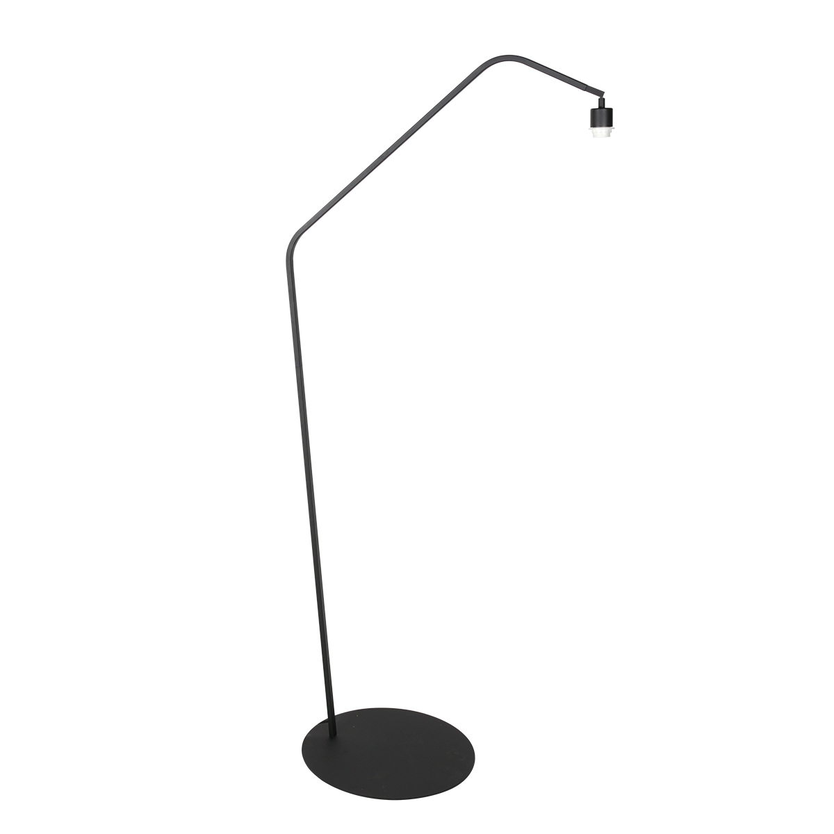 Lampadaire noir avec abat-jour en velours doré Anne Lighting ZigZag – Image 6