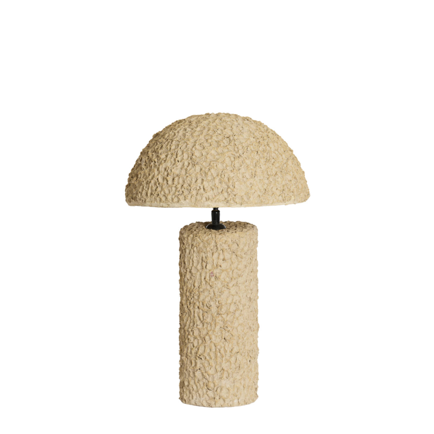 Lampe champignon en texture beige Light & Living Qazu