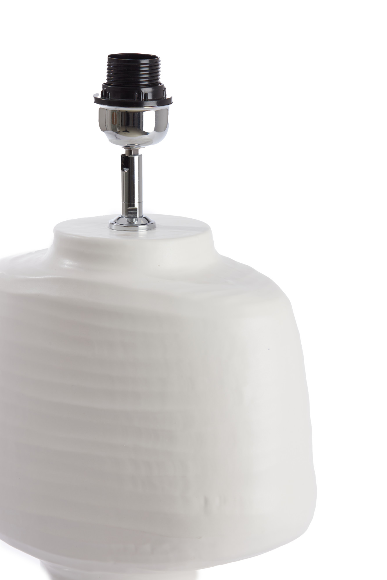 Pied de lampe design en céramique blanche Light & Living Gandoro – Image 5