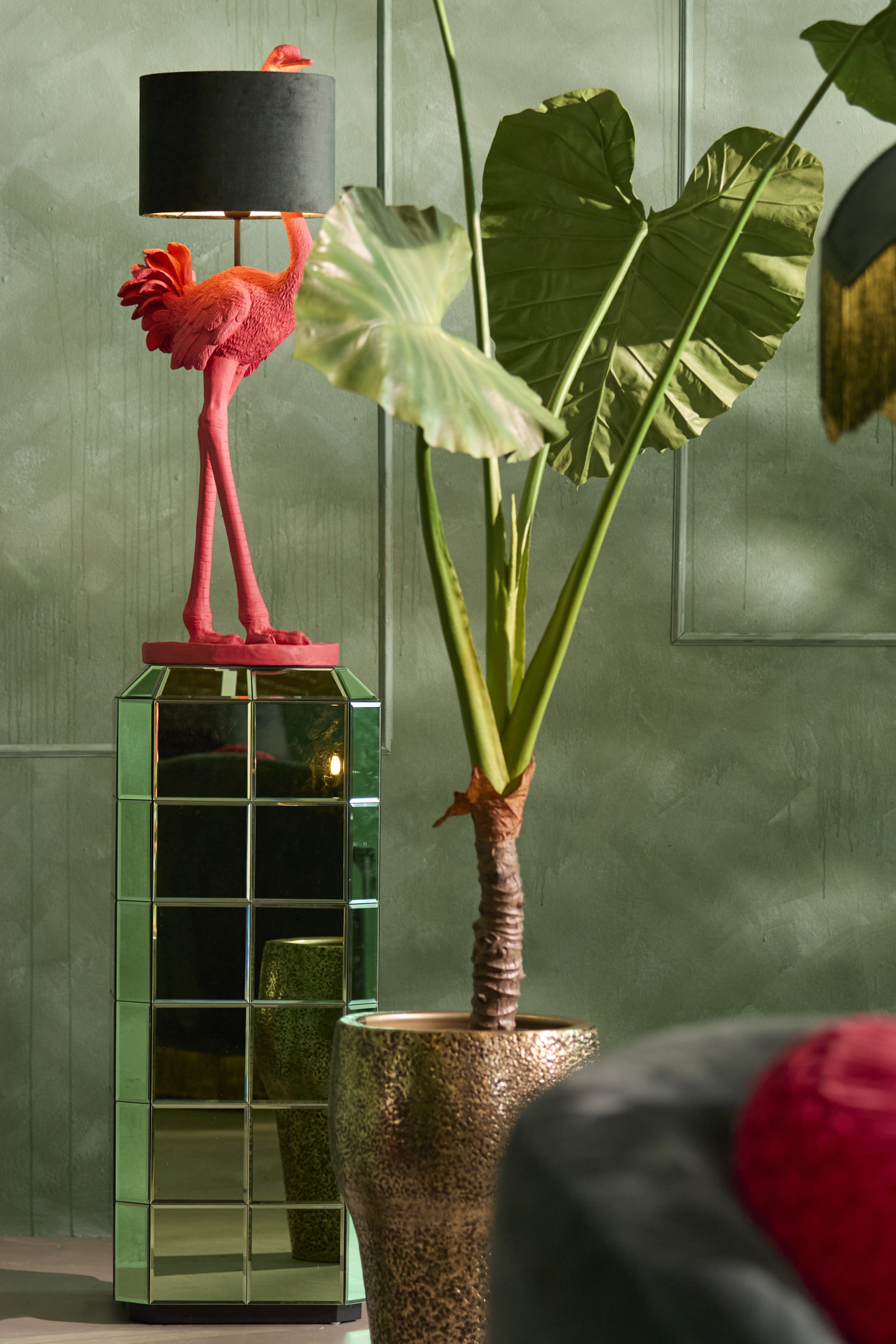 Pied de lampe autruche rose Light & Living Ostrich – Image 4