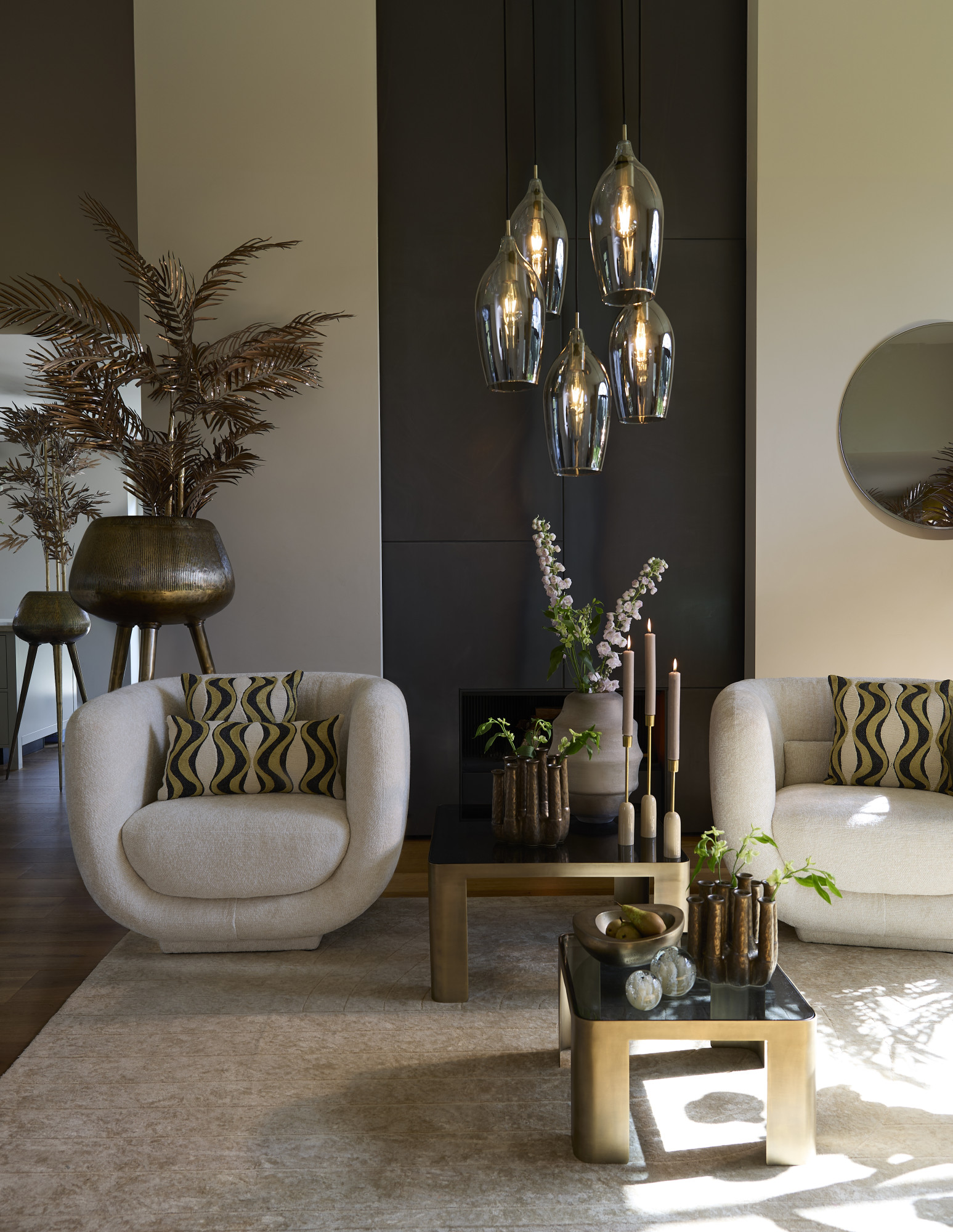 Suspension à multiples verres Light & Living Lukaro – Image 4