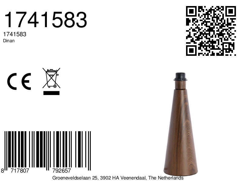 Pied conique en bois élégant Light & Living Dinan – Image 5